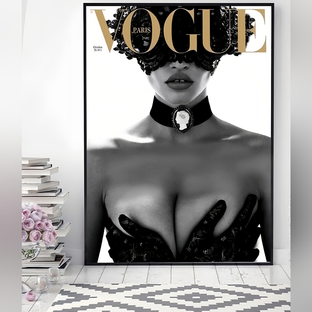 Designer inspired 8 1/2"x11" Framed Wall Art